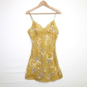 Victoria’s Secret floral lace, and rose chemise slip dress